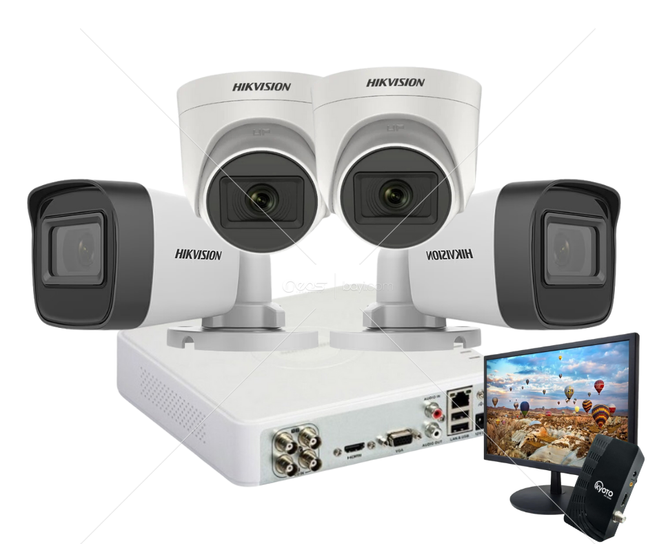 Kamera 4 Set Kampanyası TV Dahil Uydu Hediyeli Eksiksiz SET