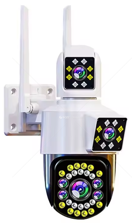 O-KAM 3039 6MP WİFİ PTZ KAMERA 3 Kamera TEK Görüntü Profesyonel Tasarım