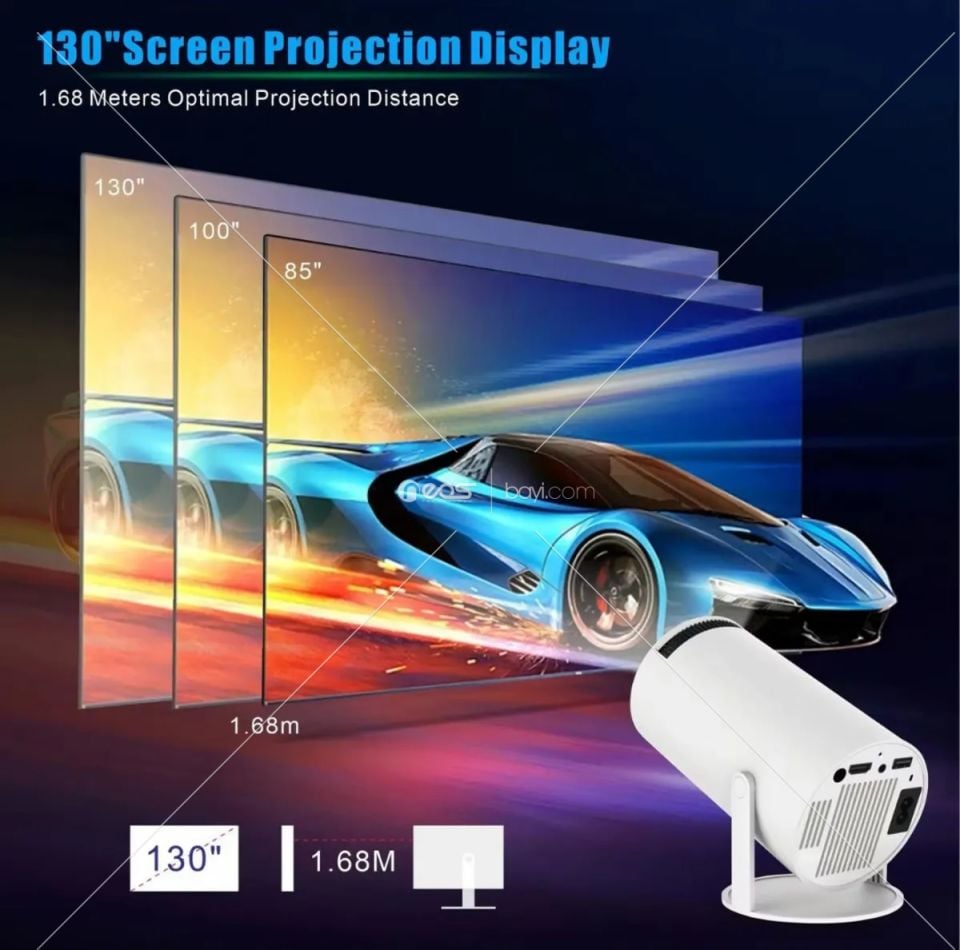 4K Wireless Powered Projector + Game 2 in1 Professional M300 MAX