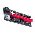 RS Risecard USB 3.0 PCI-E Yükseltici SATA 15pin 6 Pin Güç Kablosu VER 009S Express 1X 4x 8x 16x Genişletici Pcie Yükseltici Adaptör Kartı