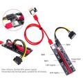 RS Risecard USB 3.0 PCI-E Yükseltici SATA 15pin 6 Pin Güç Kablosu VER 009S Express 1X 4x 8x 16x Genişletici Pcie Yükseltici Adaptör Kartı