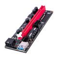 RS Risecard USB 3.0 PCI-E Yükseltici SATA 15pin 6 Pin Güç Kablosu VER 009S Express 1X 4x 8x 16x Genişletici Pcie Yükseltici Adaptör Kartı