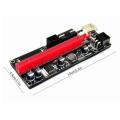RS Risecard USB 3.0 PCI-E Yükseltici SATA 15pin 6 Pin Güç Kablosu VER 009S Express 1X 4x 8x 16x Genişletici Pcie Yükseltici Adaptör Kartı
