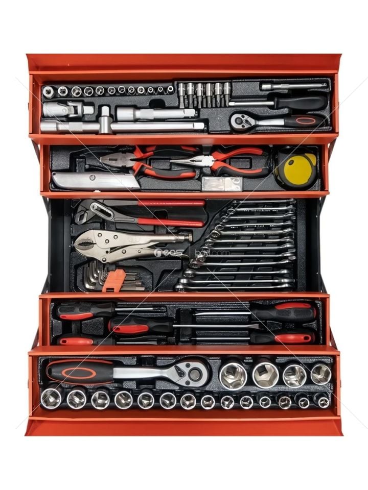Katlanır 5 Gözlü Metal Takım Çantası 81 Pa