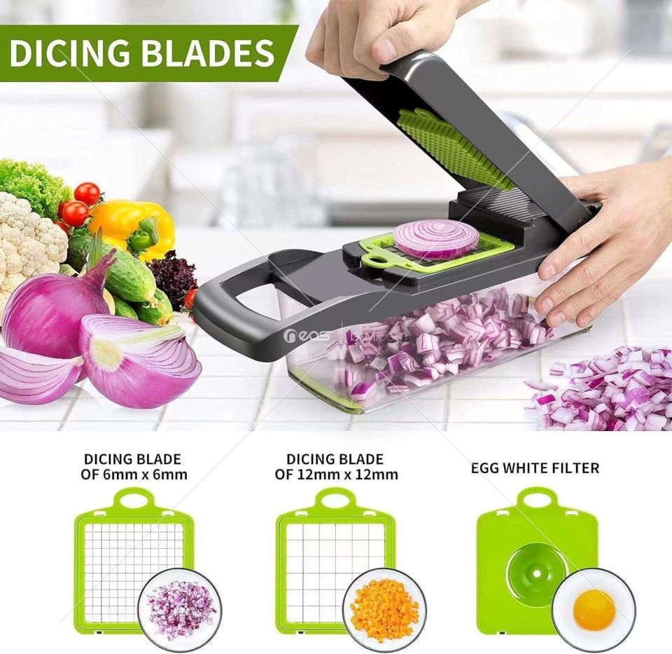Çok Fonksiyonlu Sebze Doğrayıcı - Vegetable Chopper 15 in 1