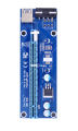 RS Risecard VER006 60CM PCIe PCI-E 1X to 16X Yükseltici Kart Uzatıcısı SATA 4Pin güç kablosu USB 3.0 Veri Kablosu BTC Madenci
