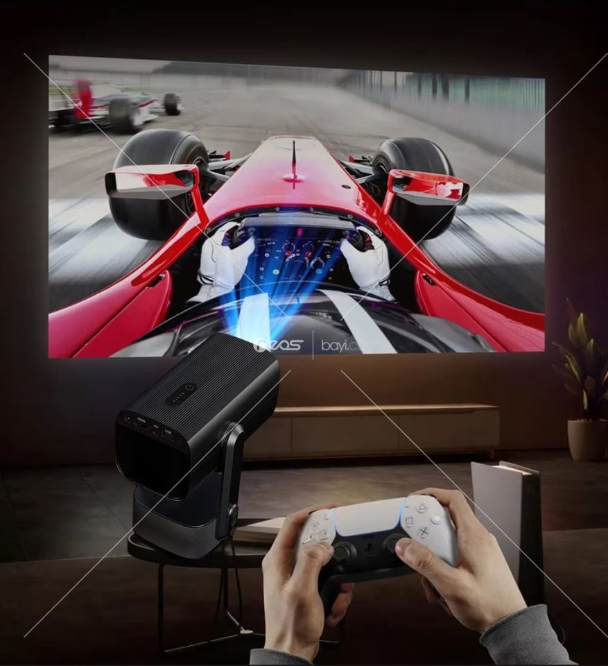 Android 11 LCD taşınabilir K2 yeni akıllı taşınabilir projektör 150 ANSI lümen projektör ev sineması Mini cep projektörler