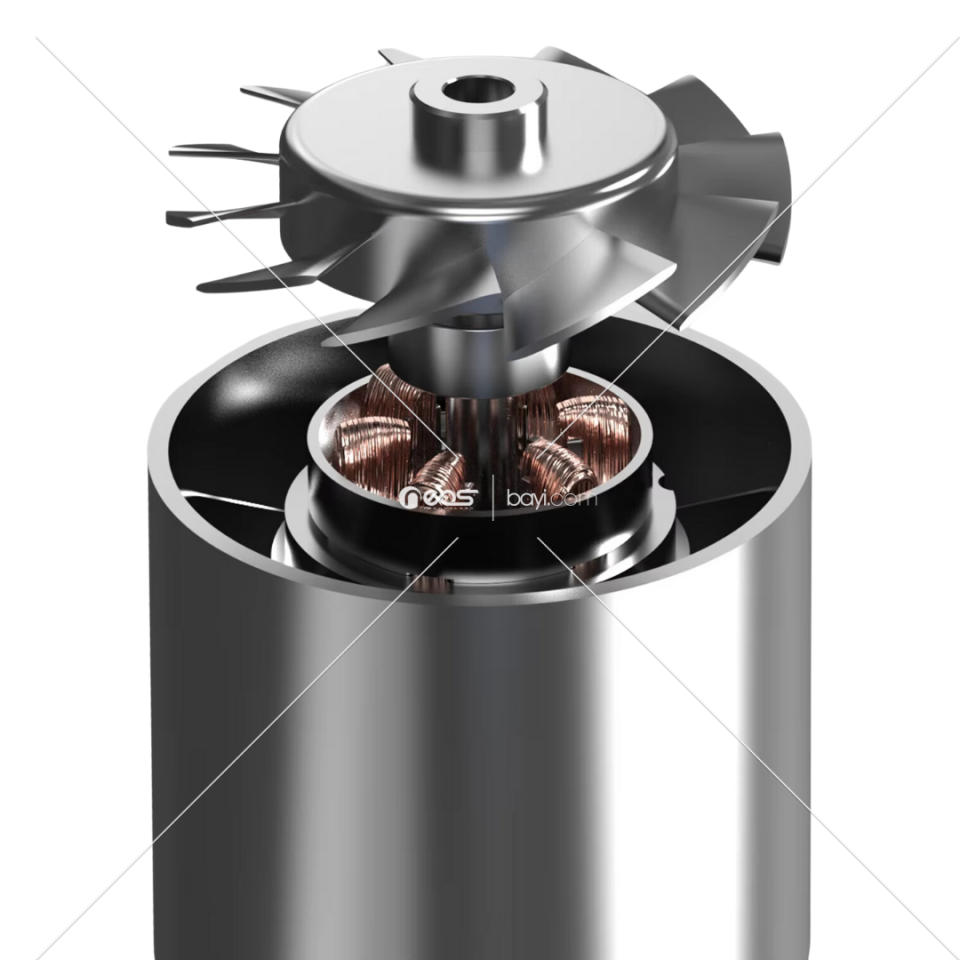 CROSSGUN AİR-02 en güçlü büyük jet turbo hava fanı High End süper 52mm Motor güçlü hava basıncı kuru temiz araba jet fan