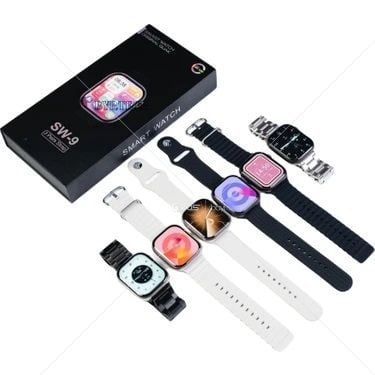 Sw-9 Watch 9 Series Metal/silikon Kordonlu Gps/nfc/siri/chat Gpt Destekli Amoled Ekran Akıllı Saat