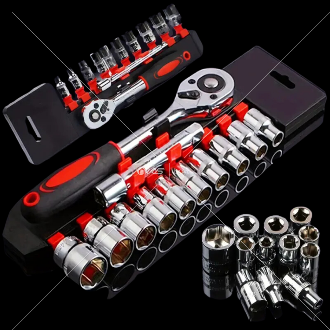 12 in 1 Ağır Lokma Seti 1/2 Krom Vanadyum Çelik Altıgen Soket Cırcır Anahtarı Aracı Kiti Donanım Kombinasyonu Anahtar Seti