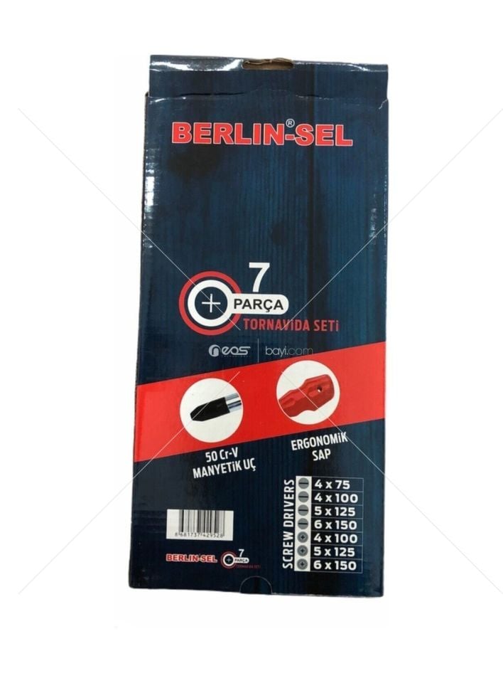 Manyetik Uçlu 7 li Tornavida Seti