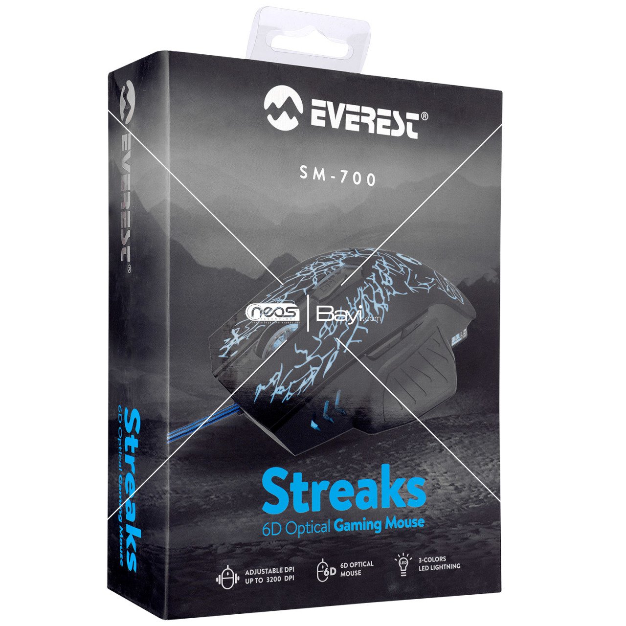 Everest SM-700 Usb Siyah Oyun Mouse