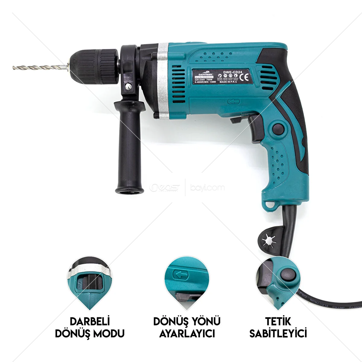Dawreek 13mm Mke Vidalama DWE-CD24 16MM 5/8** Hammer Drill MATKAP