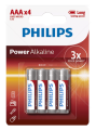 PHILIPS LR03P4B/05 Power Alkalin AAA X4 Pil Paket 24