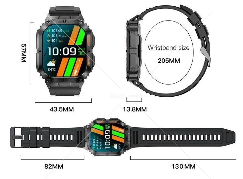 HAİNOTEKO AMOLED Waterproof TEKO-3 SÜPER Outdoor WATCH