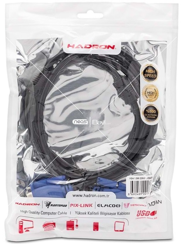 Hadron HD4034 VGA Kablo 1.5 Metre
