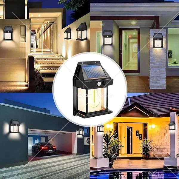 Hareket Sensörlü 18W Güneş Enerjili Dış Mekan Aydınlatması, Güneş Enerjili Tungsten Ampul Işık HW 999