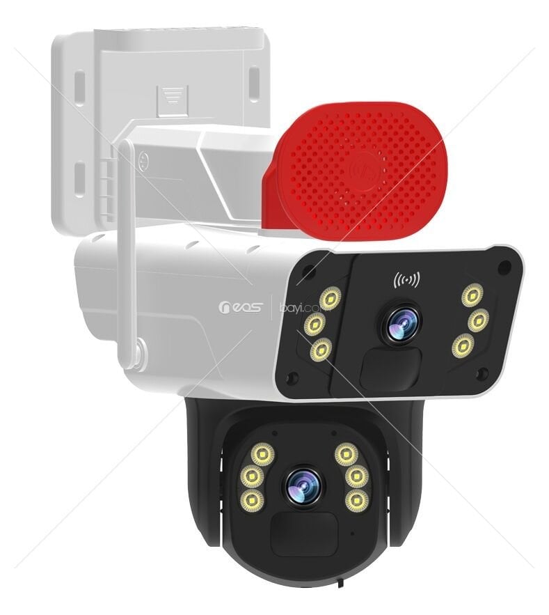 OKAM 3041 WİFİ PTZ 6MP KAMERA 3 LENS+SİREN