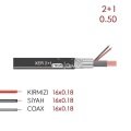 XER ZR-KBL-2150-500 2+1 2X0,50 Cca Cctv Kablo 500 Metre