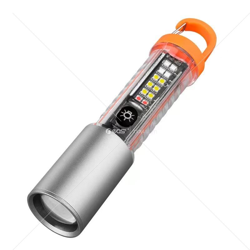ÇOK FONKSİYONLU EL FENERİ HS-2302 ( TİP-C ŞARJLI ) SUYA DAYANIKLI & ZOOM & LED EL FENERİ *120 Q9