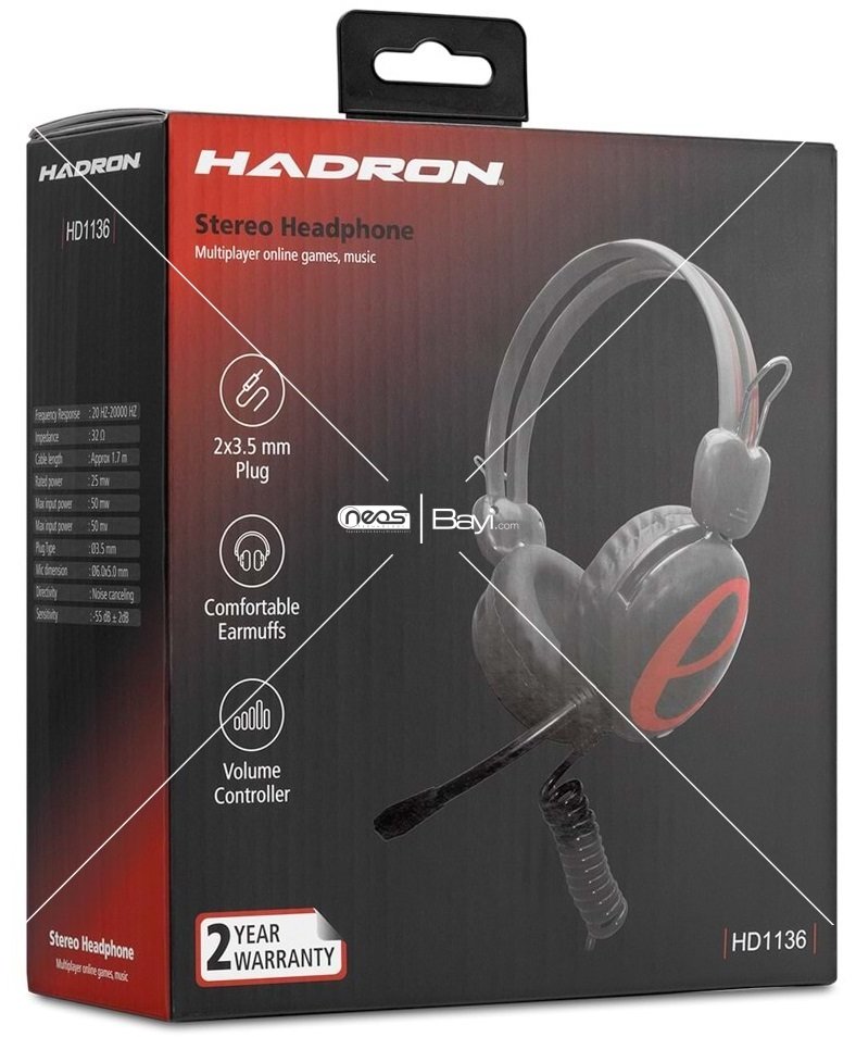 Hadron HD1136 Çift Jacklı Kulaklık