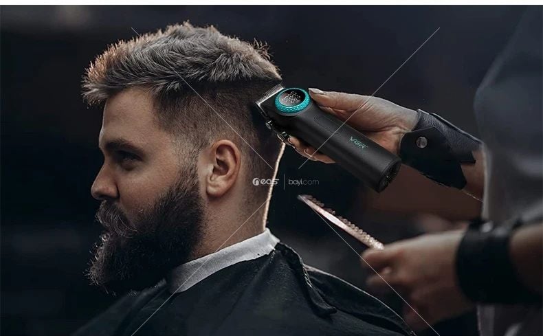 VGR Saç Kesme Makinesi Kablosuz Saç Kesme Makinesi Profesyonel Saç Kesme Makinesi Şarj Edilebilir Saç Kesme 9000 RPM Erkekler İçin Kesme Makinesi V-001