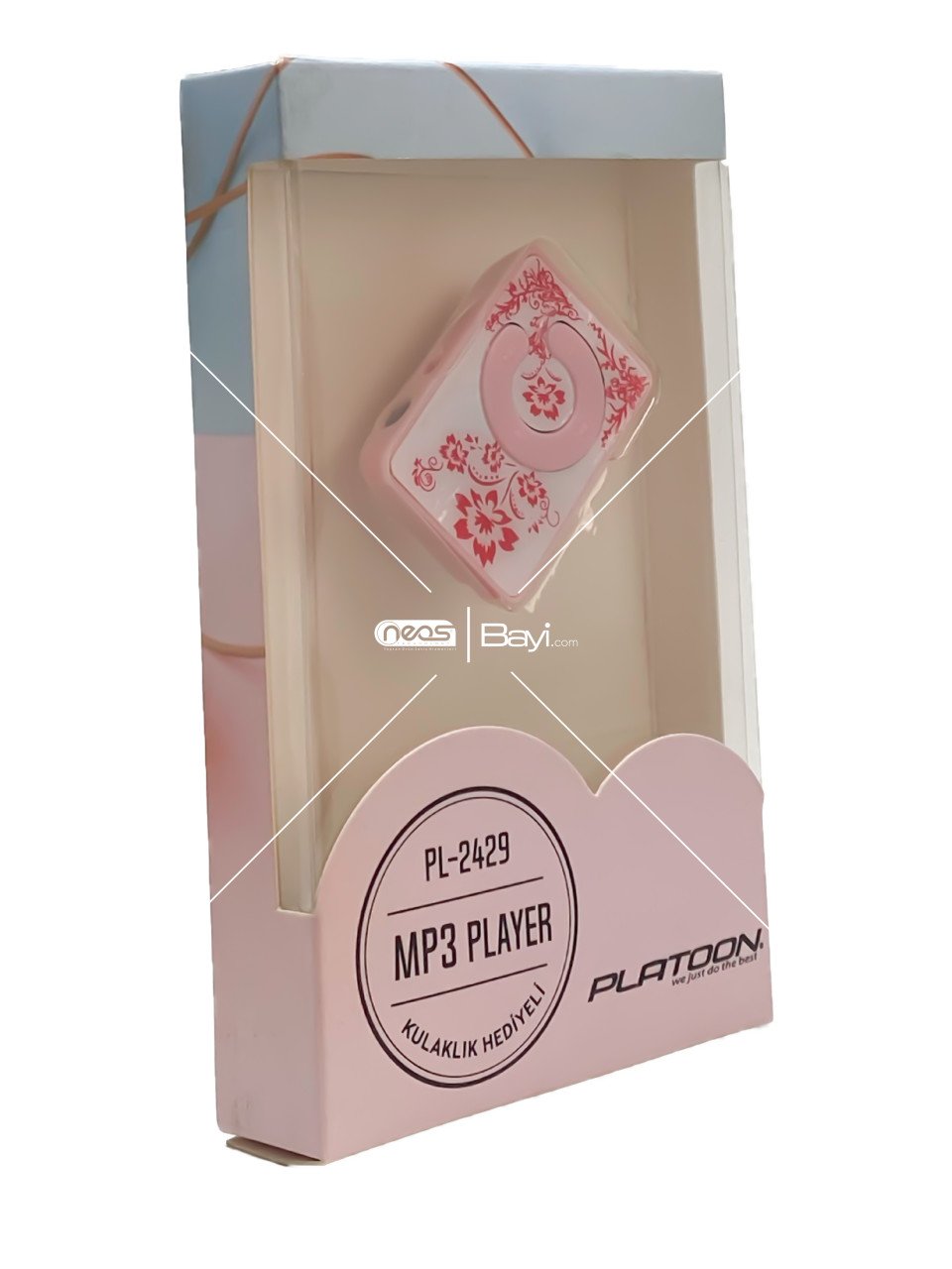 Platoon PL-2427 Mp3 Player Pembe Desenli