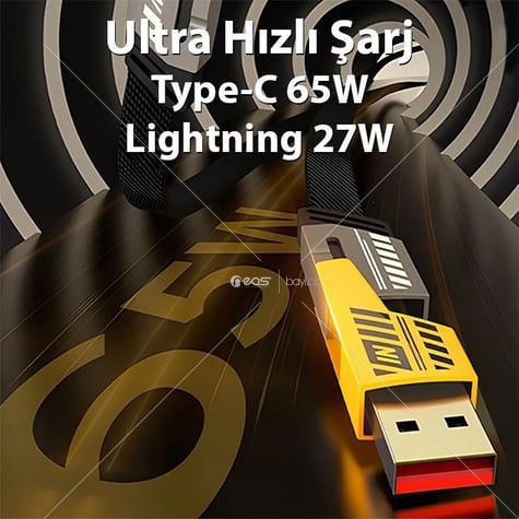 PL-8916 67W/27W SÜPER HIZLI İLETİM USB TO TYPE-C-İOS