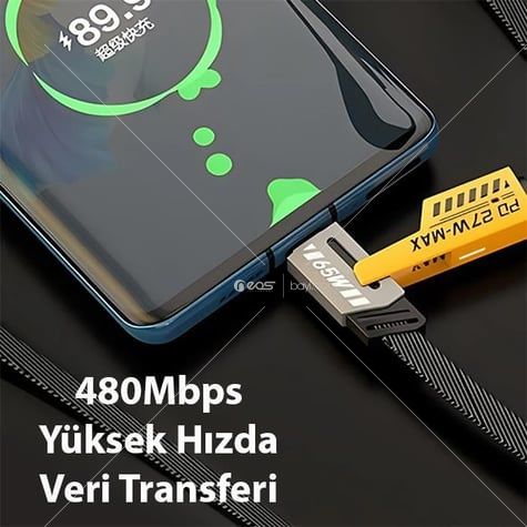 PL-8916 67W/27W SÜPER HIZLI İLETİM USB TO TYPE-C-İOS