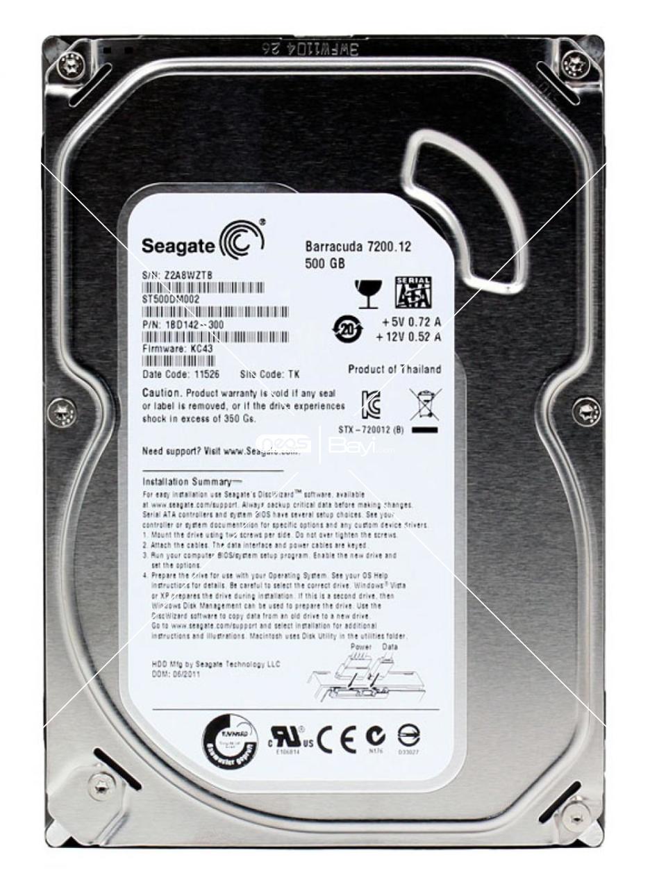 Seagete Barracuda 500GB 3.50 Harddisk (Sıfır)