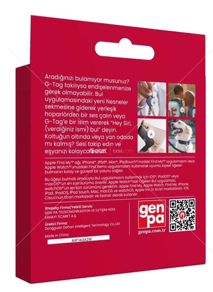GPS GNP G-tag Beyaz Takip Cihazı-apple Mfi Lisanslı