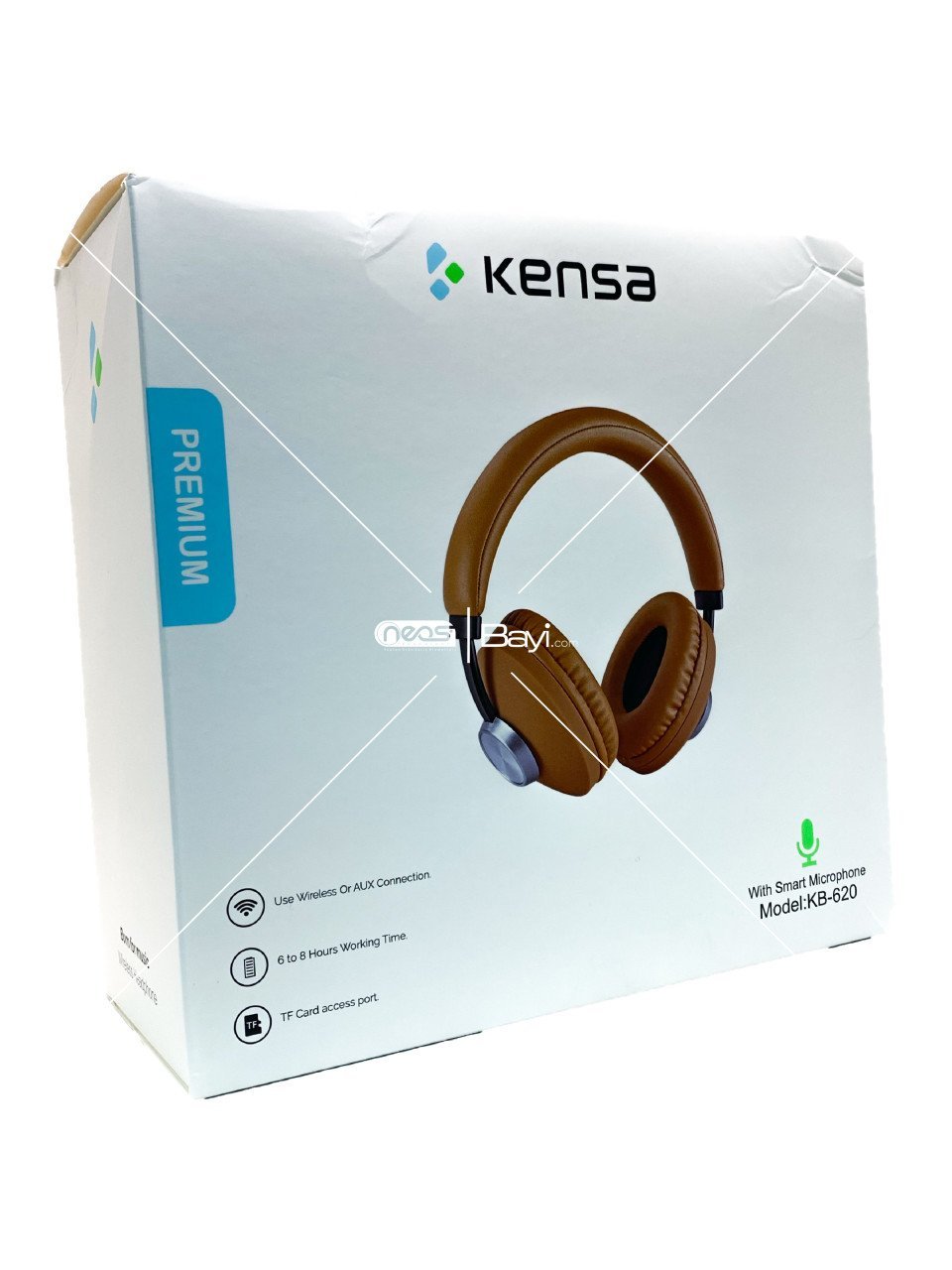 Kensa KB-620 Wireless Headset TF Card Brown