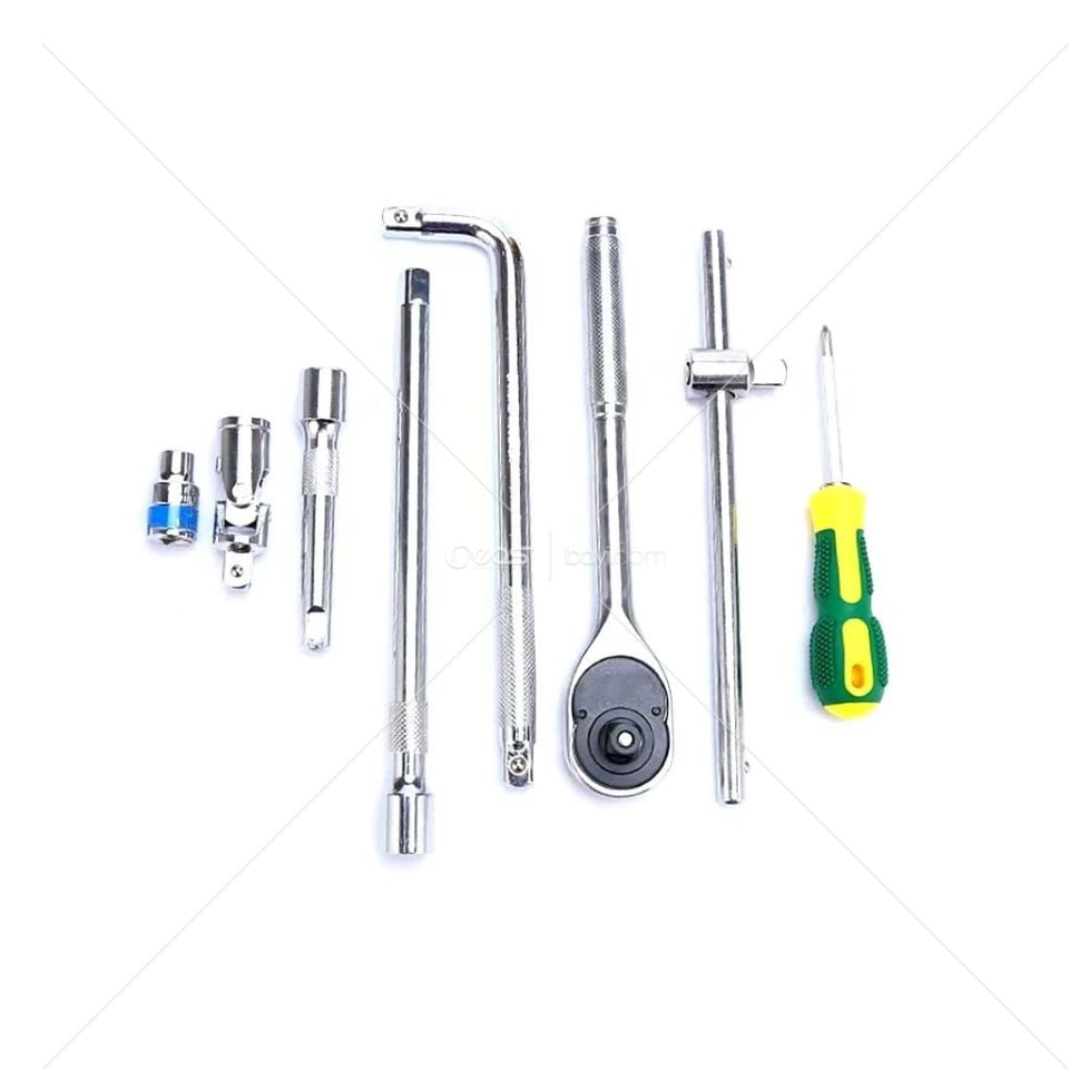 25 ADET 1/2 Chrome Vanadium Lokma Seti METAL KUTU