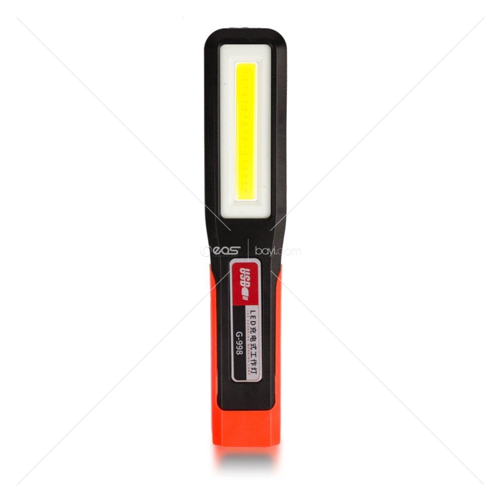 998 Mıknatıslı Tamirci El Feneri Xpe+Cob LED Şarjlı 3 Modlu