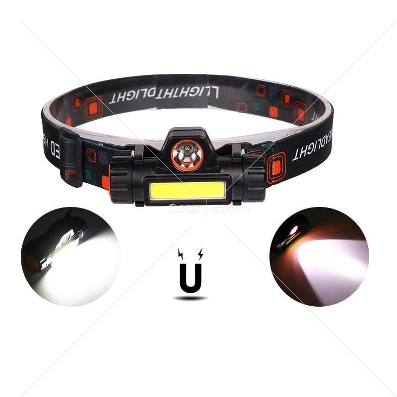 101 KAFA LAMBASI GOLDORİON 5W 300+200LM Cob USB Şarj Edilebilir Lityum İyon Pil ile Madencilik için IP68 Derecesi