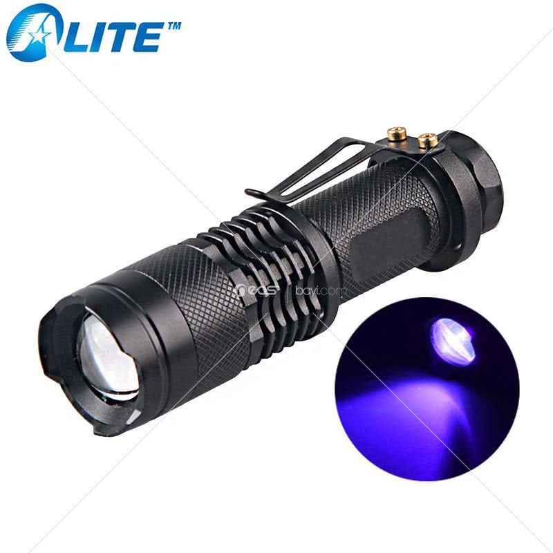 OR-90 GOLDORİON Güçlü Mini Mor Zoomble UV El Feneri UV Meşalesi 365nm UV Led Siyah Işık Test Jade için