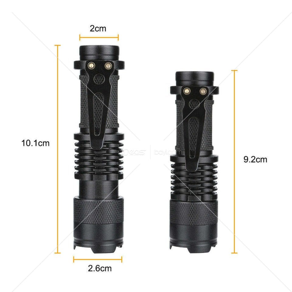 OR-90 GOLDORİON Güçlü Mini Mor Zoomble UV El Feneri UV Meşalesi 365nm UV Led Siyah Işık Test Jade için