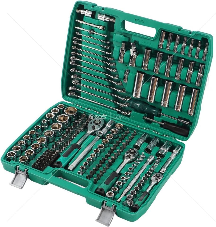 LOKMA SETİ 216 PARÇA 1/2 72DİŞ CIRCIR Chrome Vanadium Lokma Seti