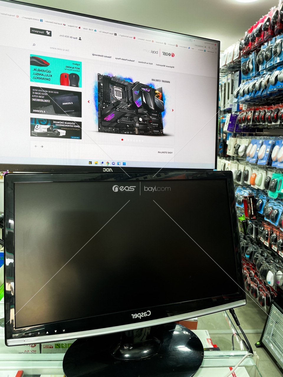 CASPER 19'' Kozmetik %90 Temiz Durumda VGA+HOPARLÖR