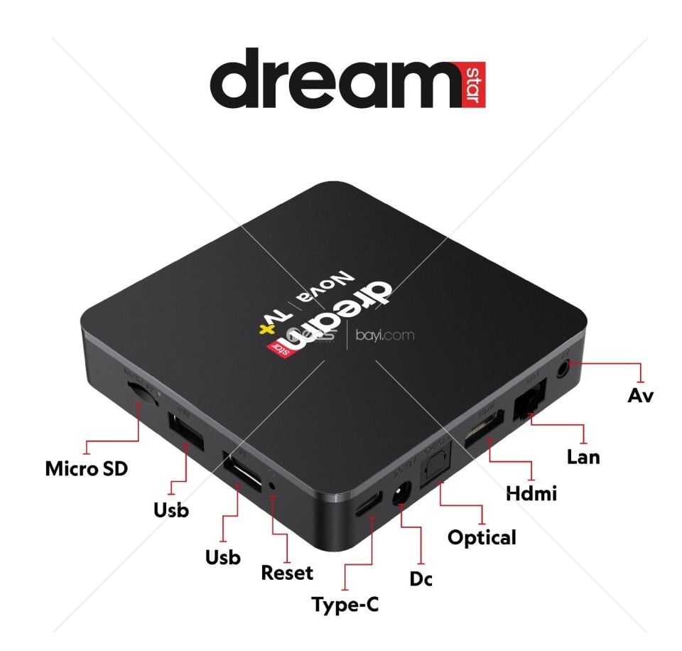 Dreamstar Nova | Tv (12 AY PREMİUM ÜYELİK HEDİYELİ) 4k Lisansli Android Tv Box | 32gb Hafıza