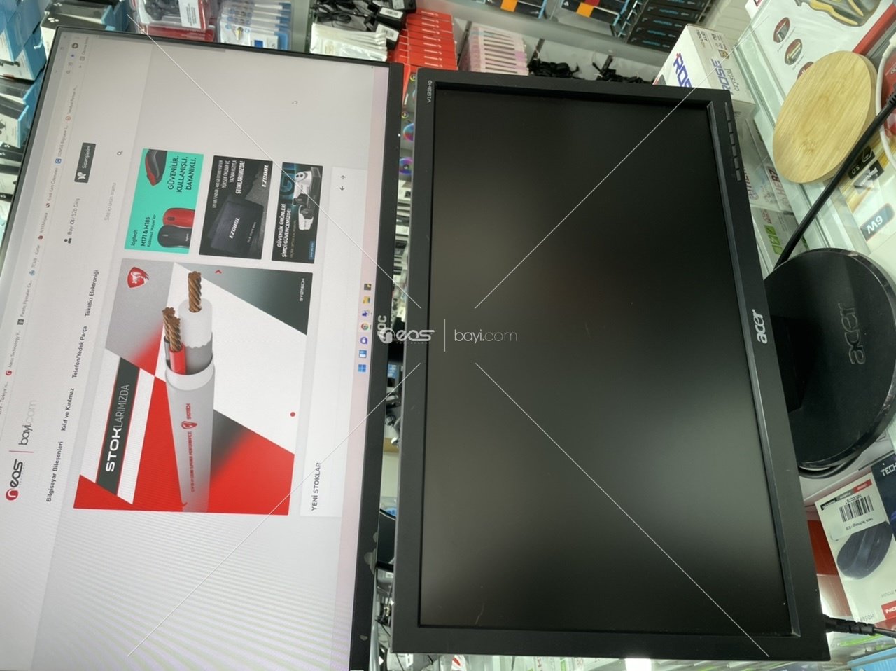 ACER 19'' Kozmetik %90 Temiz Durumda VGA