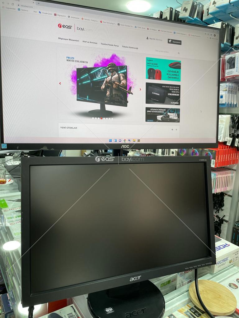ACER 19'' Kozmetik %90 Temiz Durumda VGA