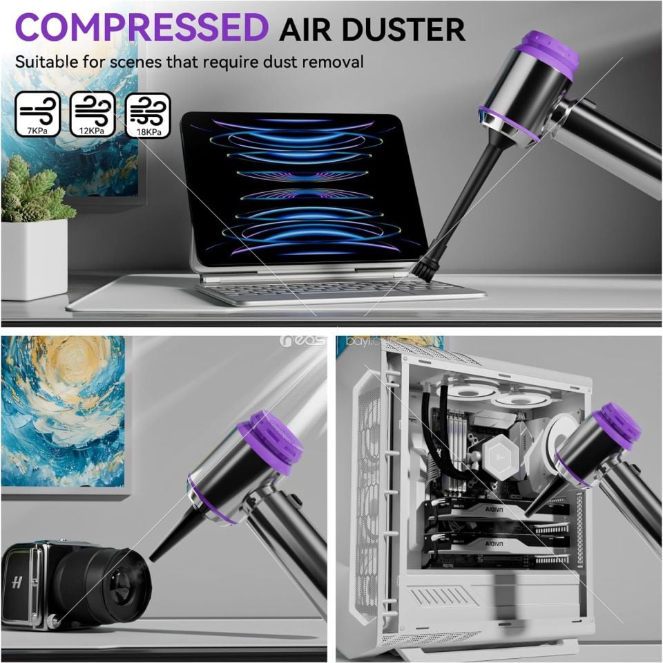 ARAÇ SÜPÜRGE 120W 16000PA ARABA TEMİZLEME SÜPÜRME GÜÇLENDİRİLMİŞ MOTOR