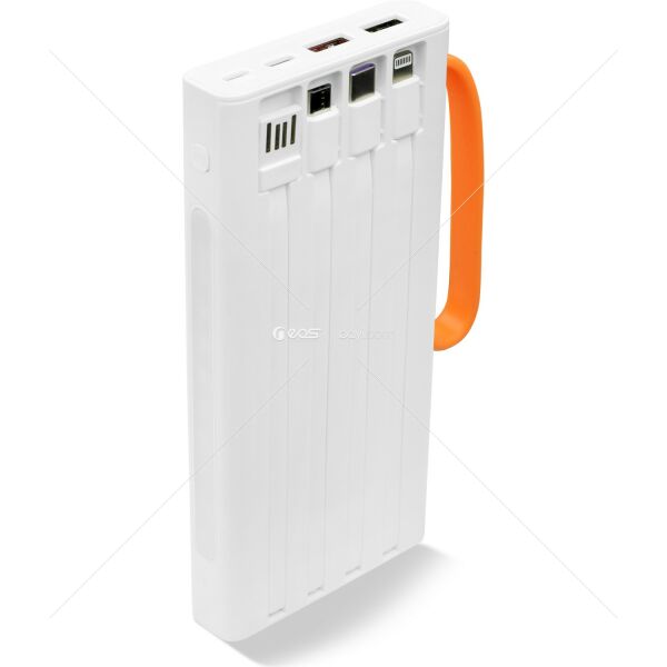 Powerway Qc30s 30.000 Mah Powerbank Pd 22.5W Dahili Kablolu Hızlı Şarj Led Fener Gerçek 30.000 Mah Garantili Powerbank
