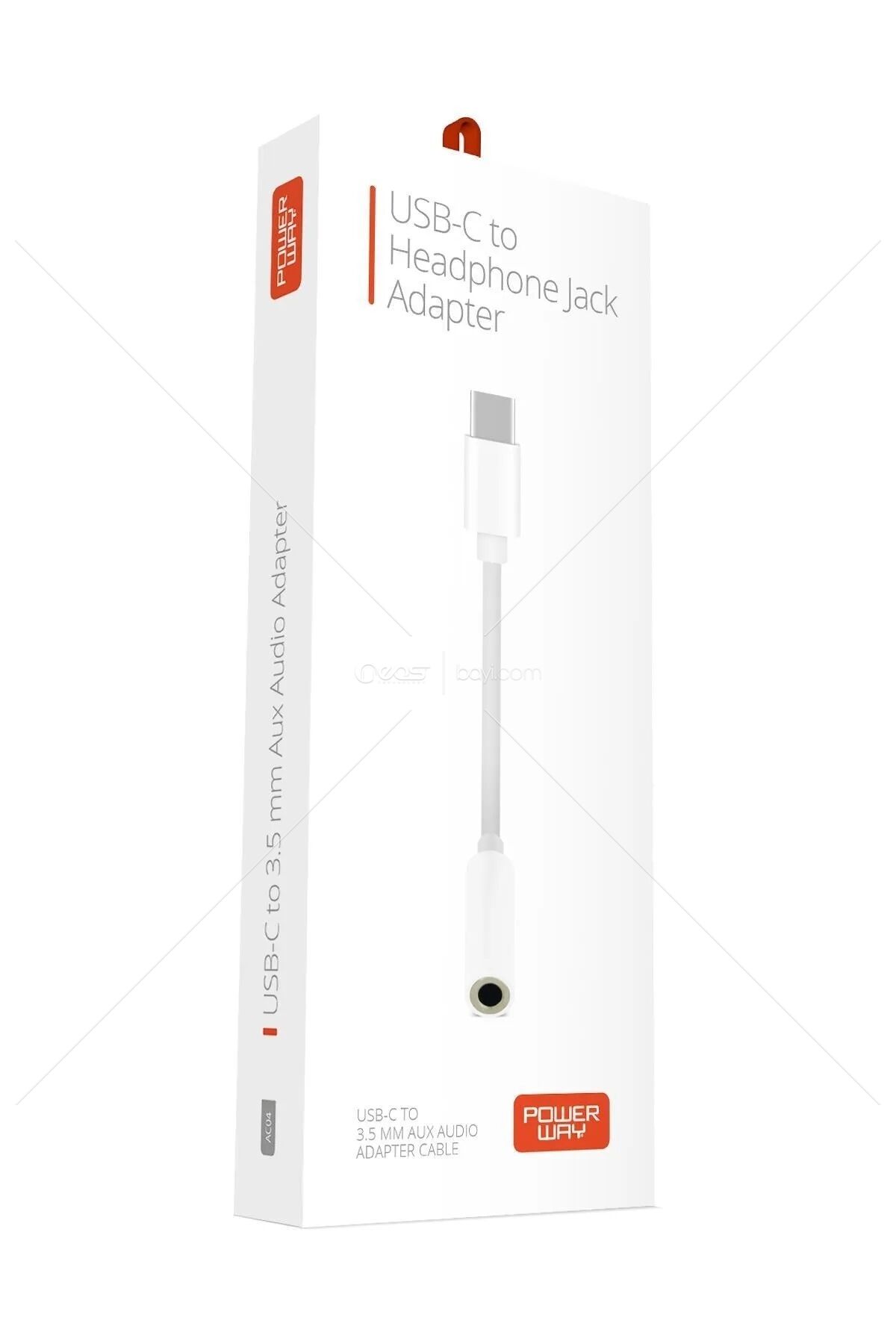 Powerway Ac04 Type-c To Aux Çevirici Tüm Cihazlarla Uyumlu Samsung Xiaomi 3.5mm Aux Kulaklık Dönüştürücü