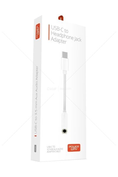 Powerway Ac04 Type-c To Aux Çevirici Tüm Cihazlarla Uyumlu Samsung Xiaomi 3.5mm Aux Kulaklık Dönüştürücü